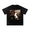Snow Washed Oversized Cotton T-Shirt by Voikd